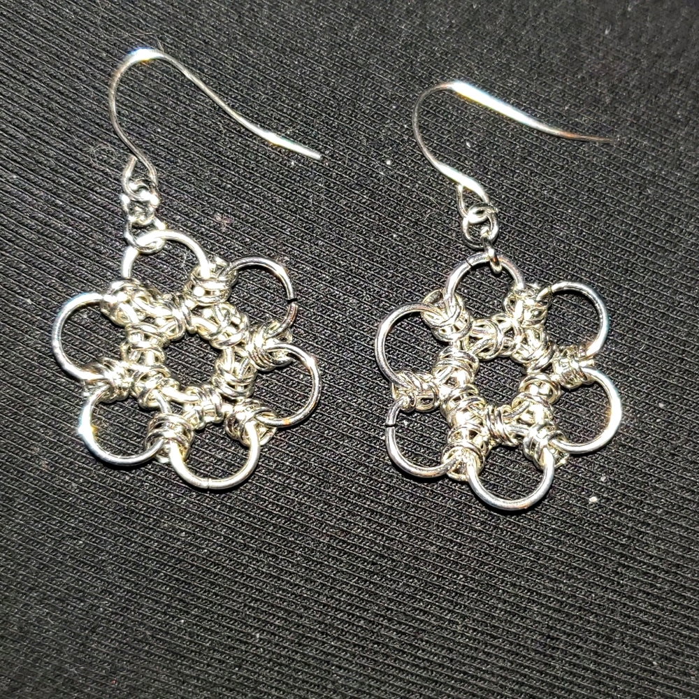 Handmade Chainmail Style Earrings